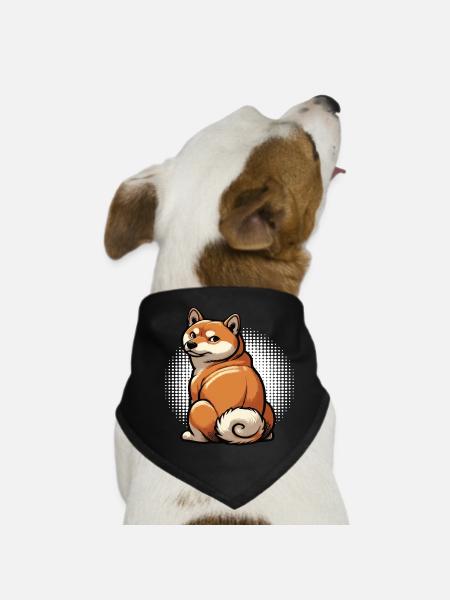 Shiba Inu Shiba propriétaire Shiba lover Shiba inus - Bandana pour chien - noir - Devant