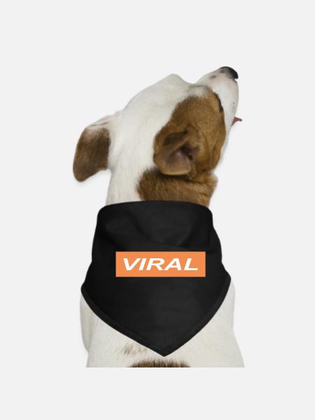 Viral - Dog Bandana - black - Front