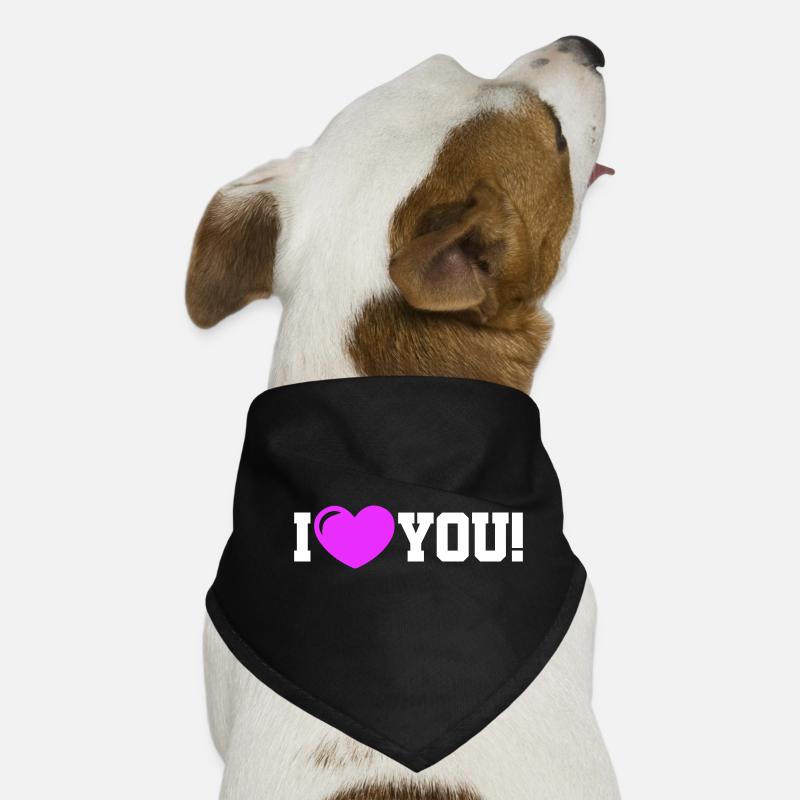 Je t’aime - Ich Liebe Dich Bandana pour chien