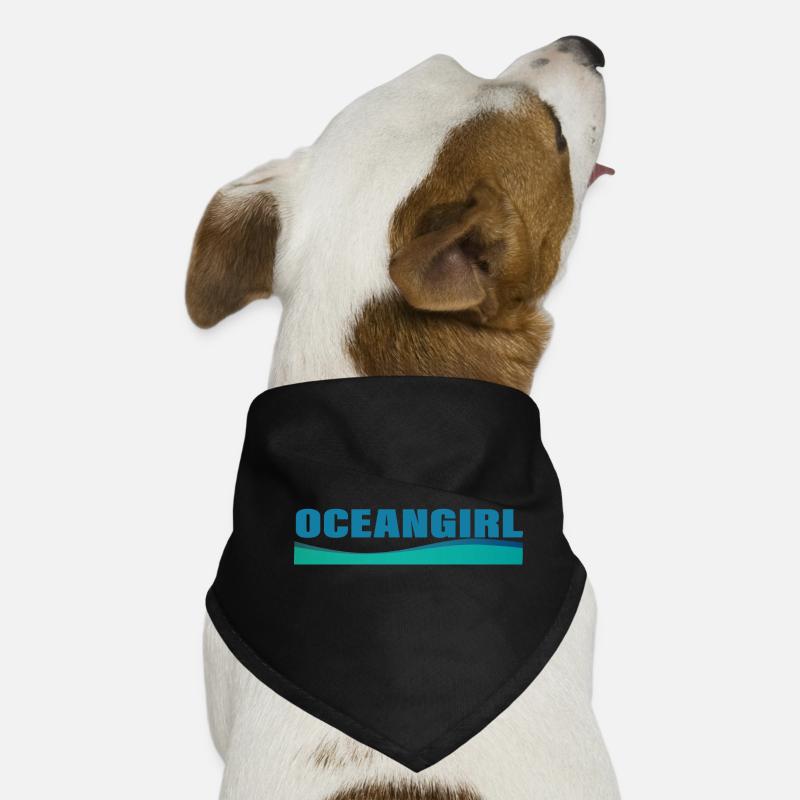 OCEANGIRL - Hunde-Bandana - Schwarz