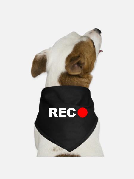 Rec - Bandana pour chien - noir - Devant