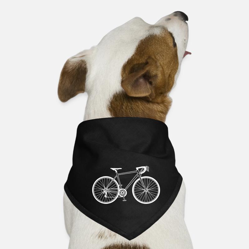 Vélo blanc Bandana pour chien