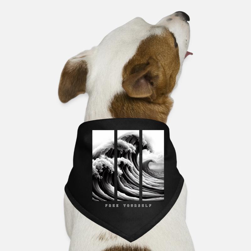 Great Wave - Libérez-vous Bandana pour chien