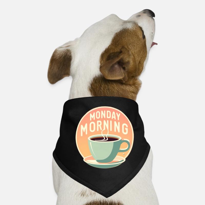 Café du lundi matin Bandana pour chien