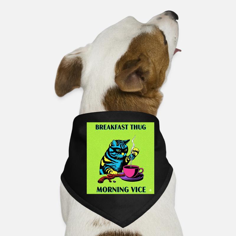 Breakfast Thug Morning Vice Dog Bandana