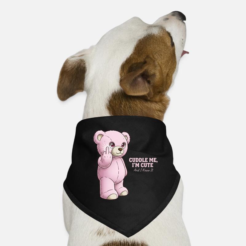 Ours Rose Bandana pour chien