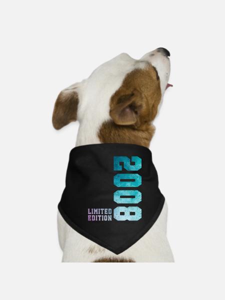 2008 Limited Edition 18-jähriges Jubiläum - Hunde-Bandana - Schwarz - Vorne