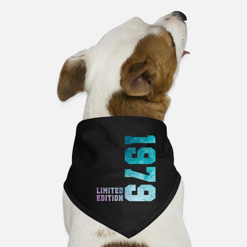 1979 Édition Limitée 47 ans anniversaire Bandana pour chien
