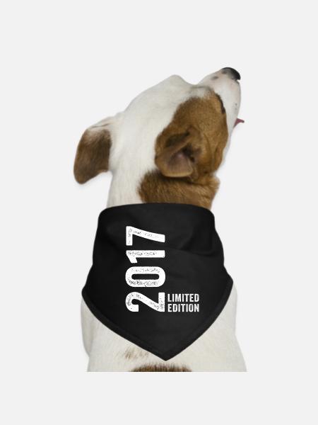 2017 Limited Edition 9 Jahre Jubiläum - Hunde-Bandana - Schwarz - Vorne