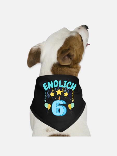 enfin 6 - Bandana pour chien - noir - Devant