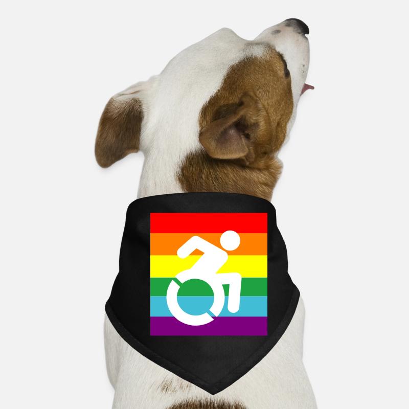 Behinderte, Schwule, Rollstuhl, Pride, LGBTQ # Hunde-Bandana
