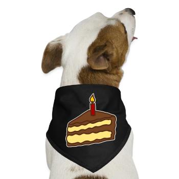 Kuchen - Hunde-Bandana - Schwarz - Vorne