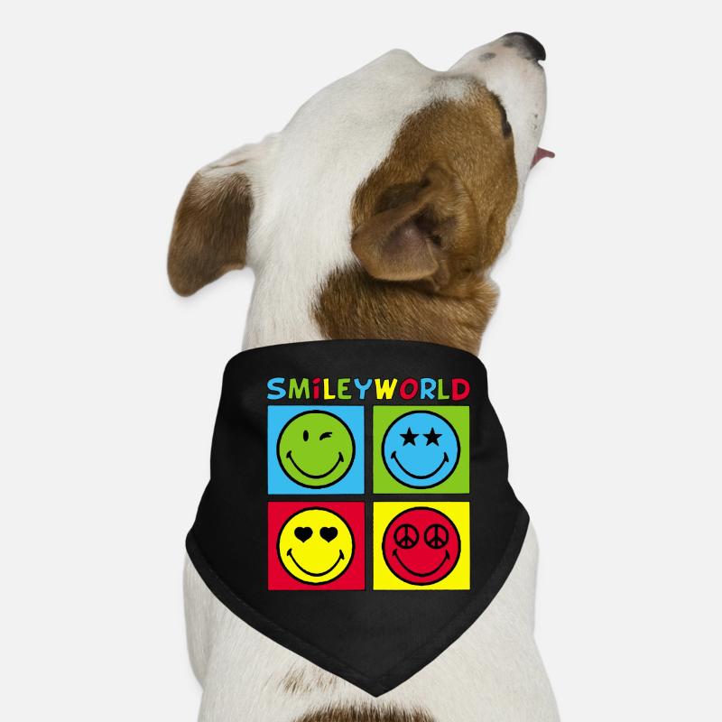 Smileys et quadrichromie Bandana pour chien