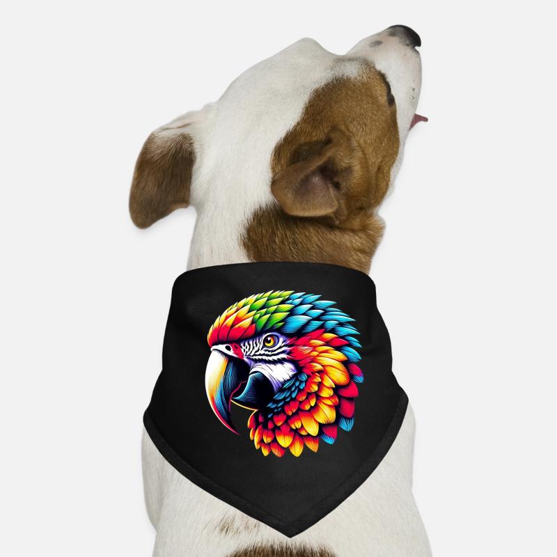 Papagei Hunde-Bandana