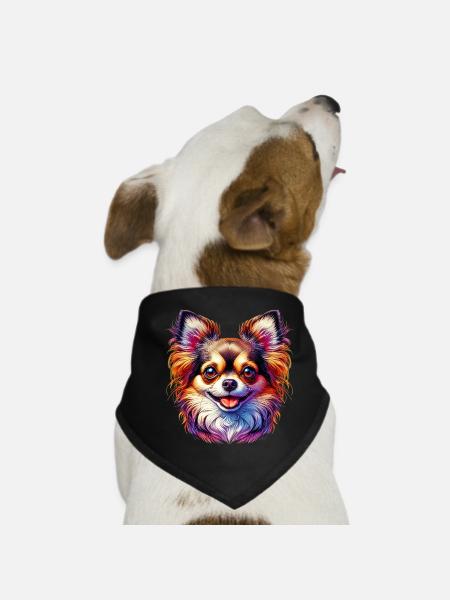 Chien Chihuahua - Bandana pour chien - noir - Devant