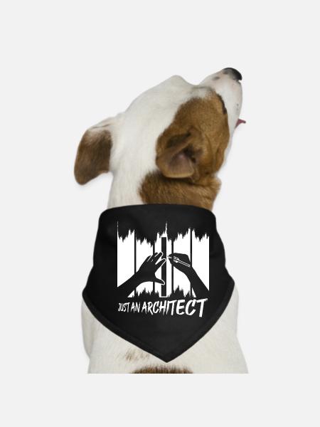 Un seul architecte - Bandana pour chien - noir - Devant