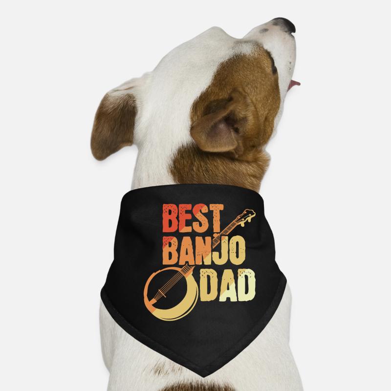 Banjospieler Vater Hunde-Bandana