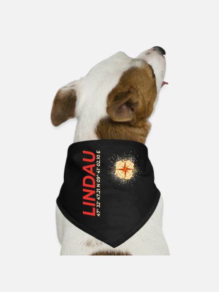 Lindau - Hunde-Bandana - Schwarz - Vorne