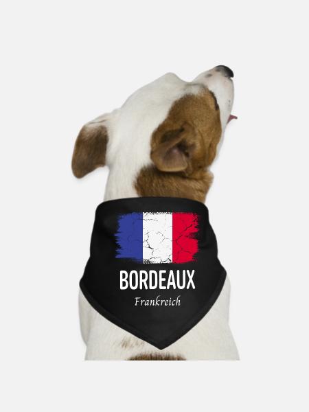 Bordeaux - Bandana pour chien - noir - Devant