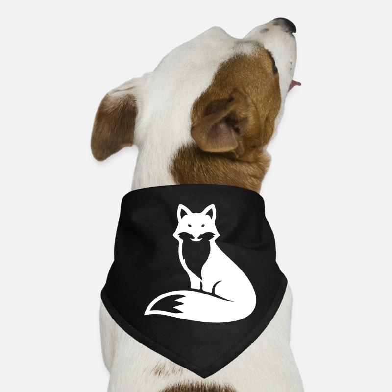 Fuchs Tier Silhouette Hunde-Bandana