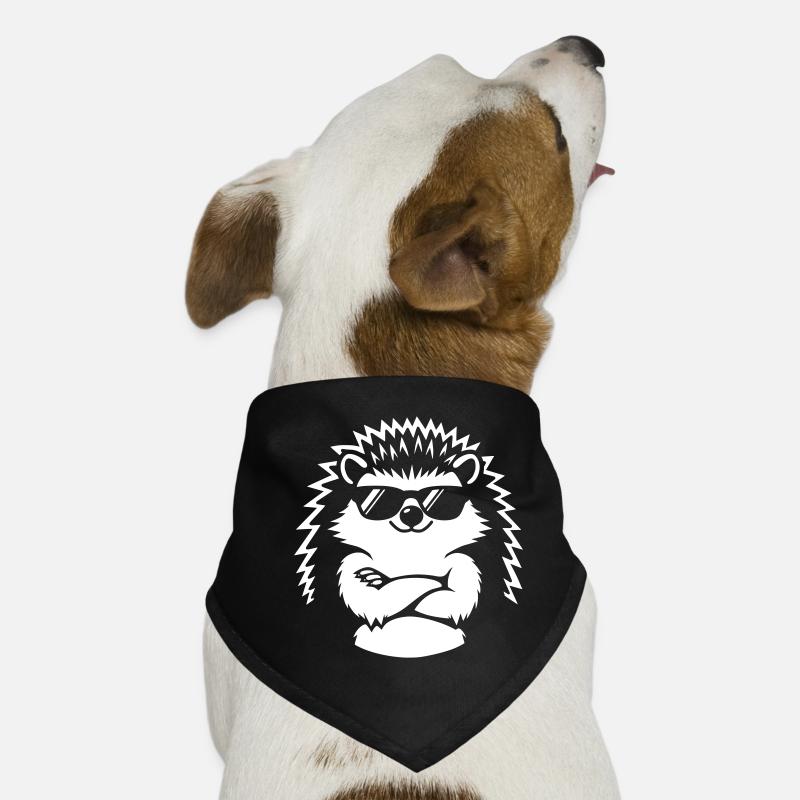 Cooler Igel mit Sonnenbrille Hunde-Bandana