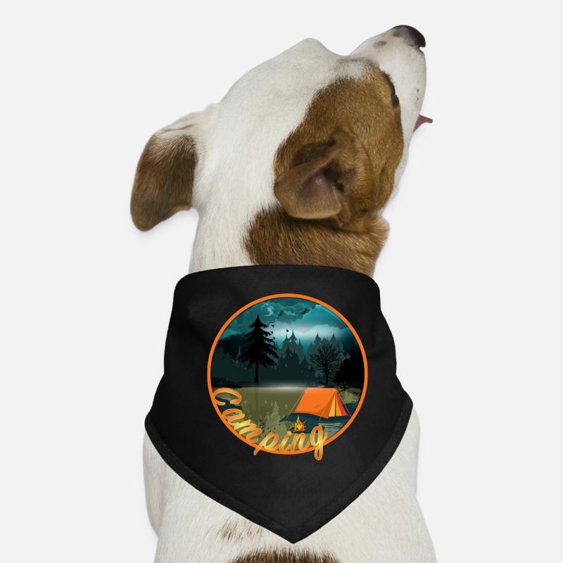 wildly romantic camping with campfire romance Dog Bandana