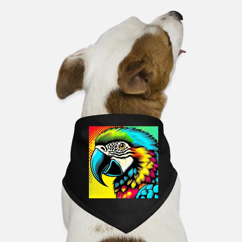 Perroquet Pop Art Bandana pour chien