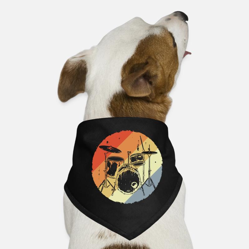 Schlagzeug Retro Hunde-Bandana