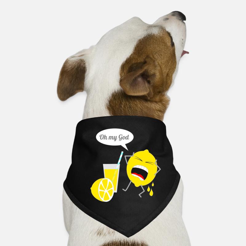 Funny lemon design Dog Bandana