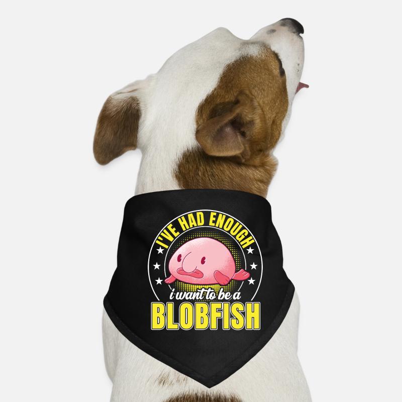 Blobfisch habe genug Lustiger Blobfisch Hunde-Bandana