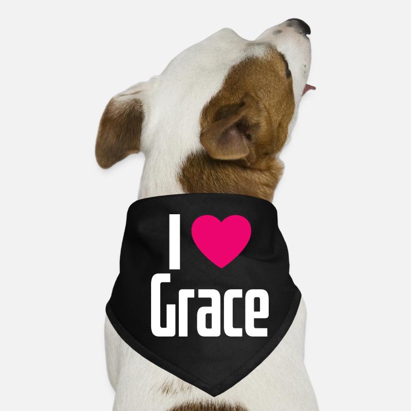 J’aime Grace Coeur rose J’aime Grace Bandana pour chien