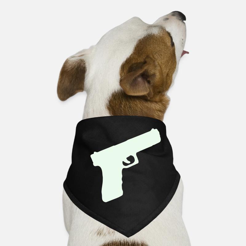 Pistol Weapon Dog Bandana