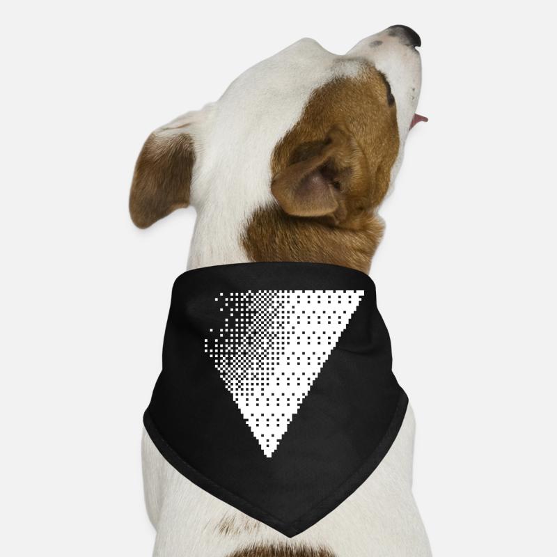 Geometric Dotted Triangle Fade Dog Bandana