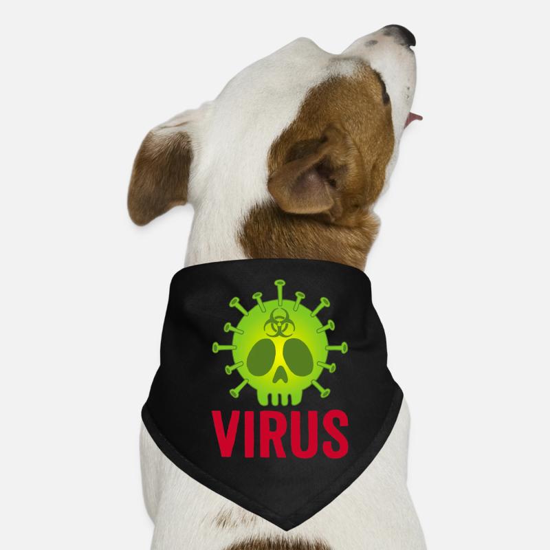 Skull virus Dog Bandana