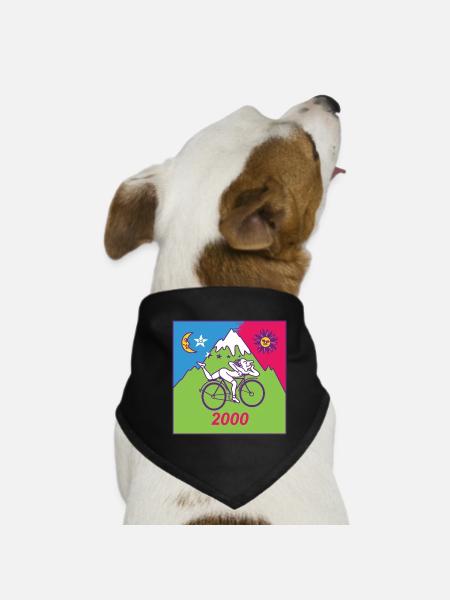 Albert Hofmann LSD 2000 - Hunde-Bandana - Schwarz - Vorne
