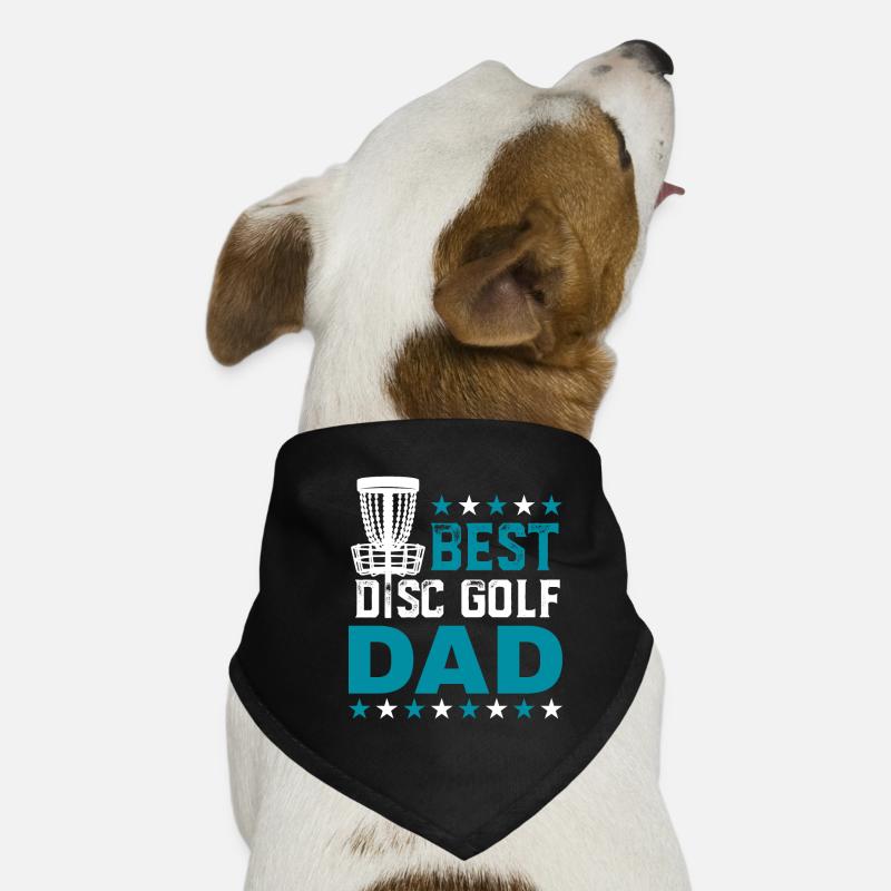 Bester Disc Golf Dad Fathers Day Hunde-Bandana
