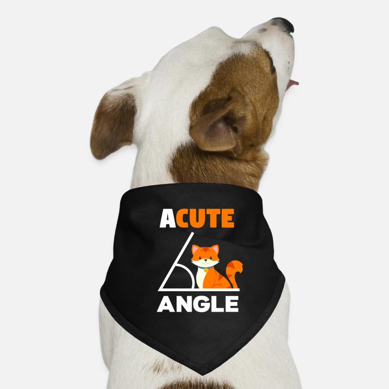 Mignon angle chat math math prof Bandana pour chien