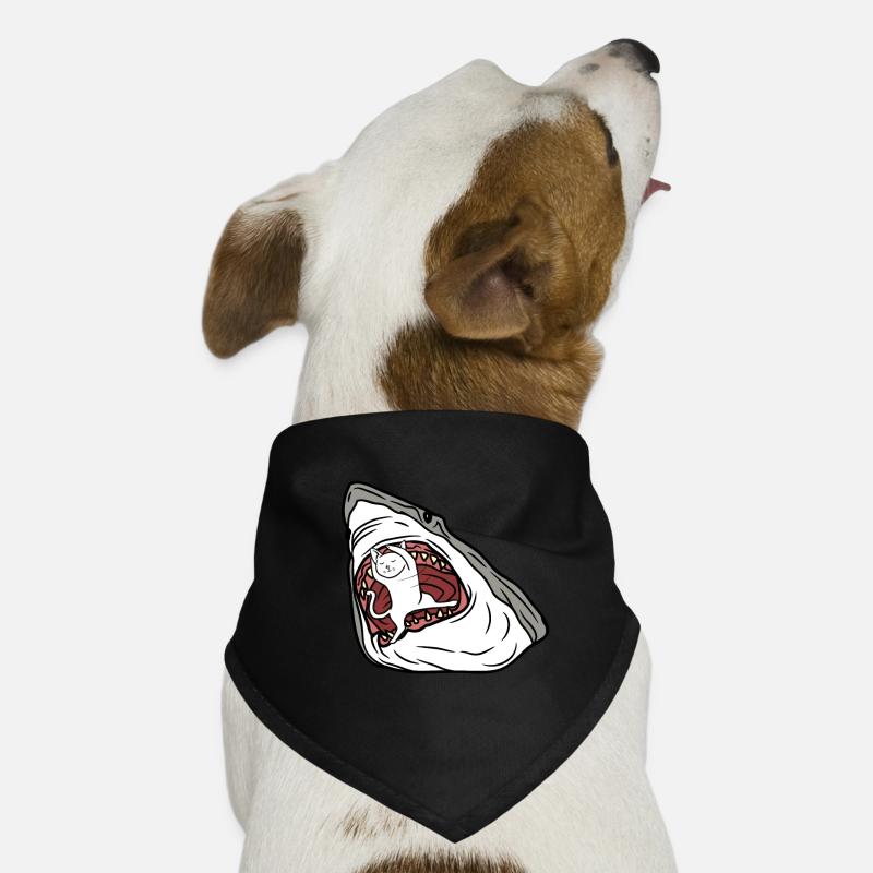 Shark Eating Cat Dog Bandana
