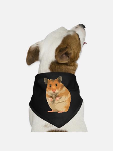 Hamster - Bandana pour chien - noir - Devant