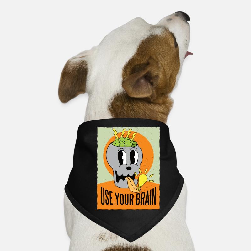 Use your brain Dog Bandana