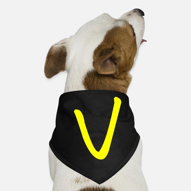 Buchstabe V Hunde-Bandana