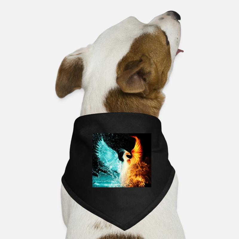 water and fire Dog Bandana