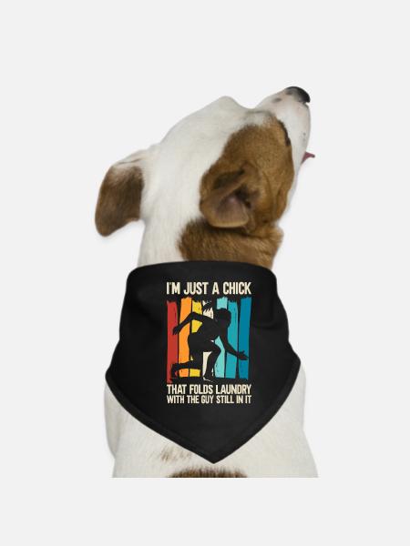 Funny Brazilian Jiu Jitsu Quote BJJ Women - Dog Bandana - black