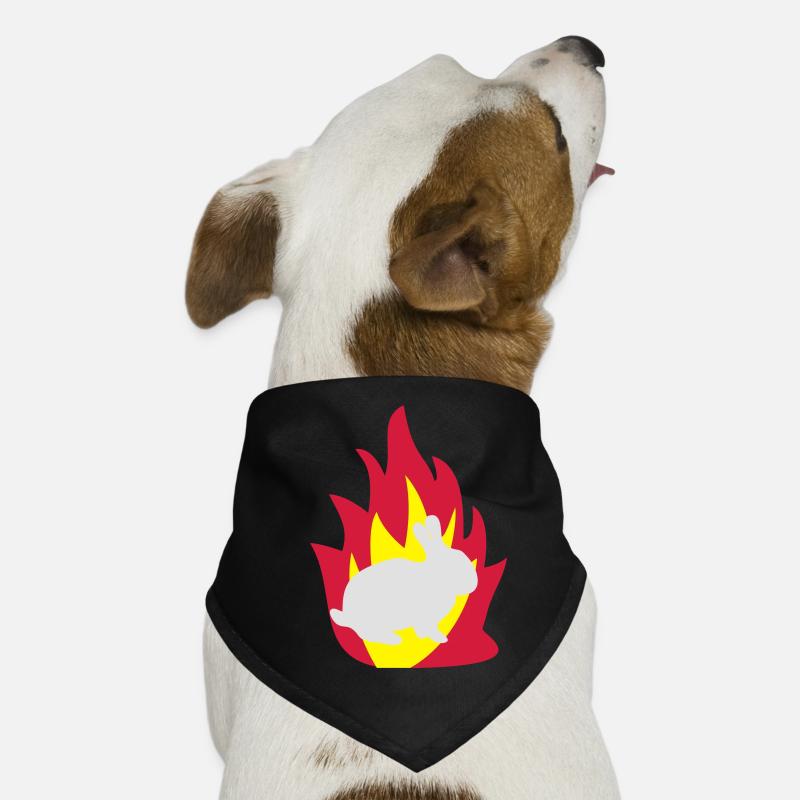Lapin dans le feu Bandana pour chien