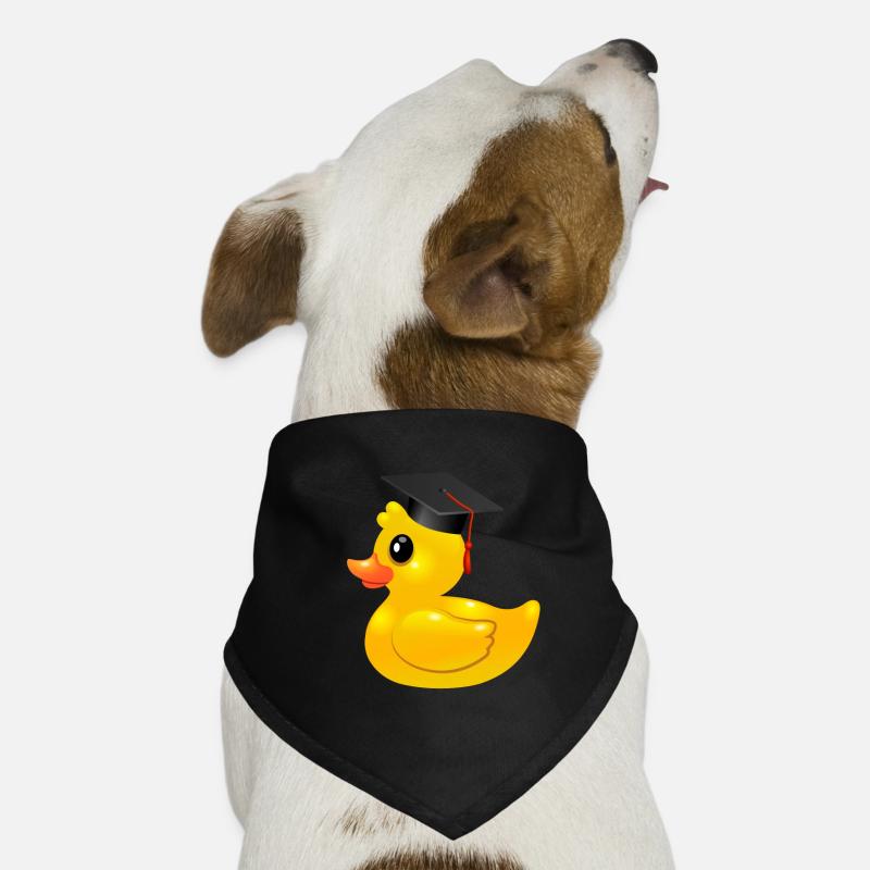 Rubber Duck - Rubber Duck - Mortar Board - graduate cap Dog Bandana