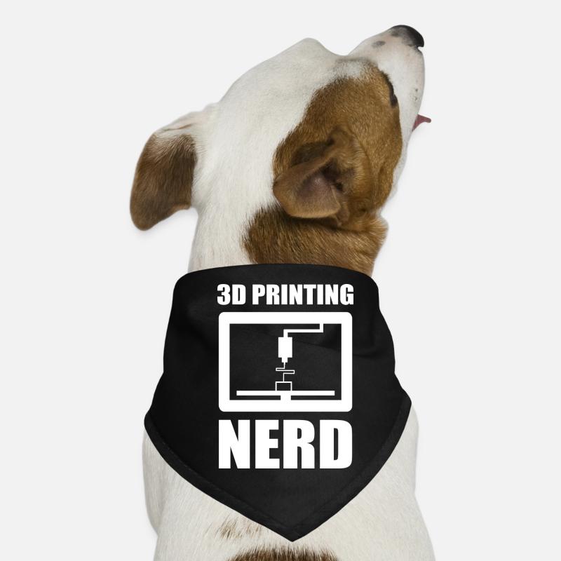 3D Nerd 3D Printing Nerd 3D Drucker Sprüche Hunde-Bandana