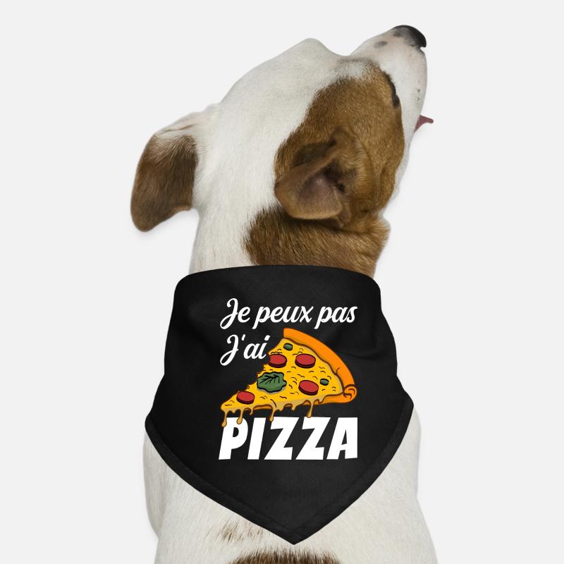 Je Peux Pas J'ai Pizza Bandana pour chien