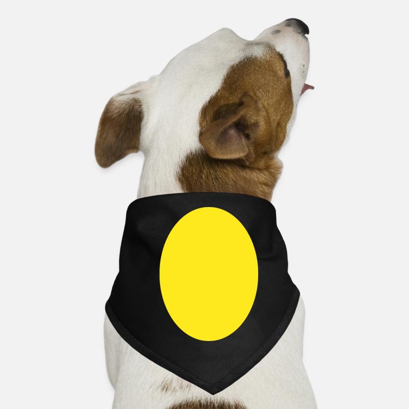 Cercle jaune Bandana pour chien