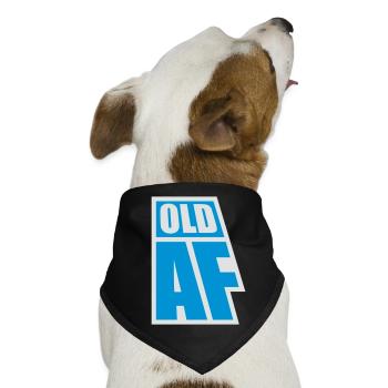 old AF Text Logo - Hunde-Bandana - Schwarz - Vorne