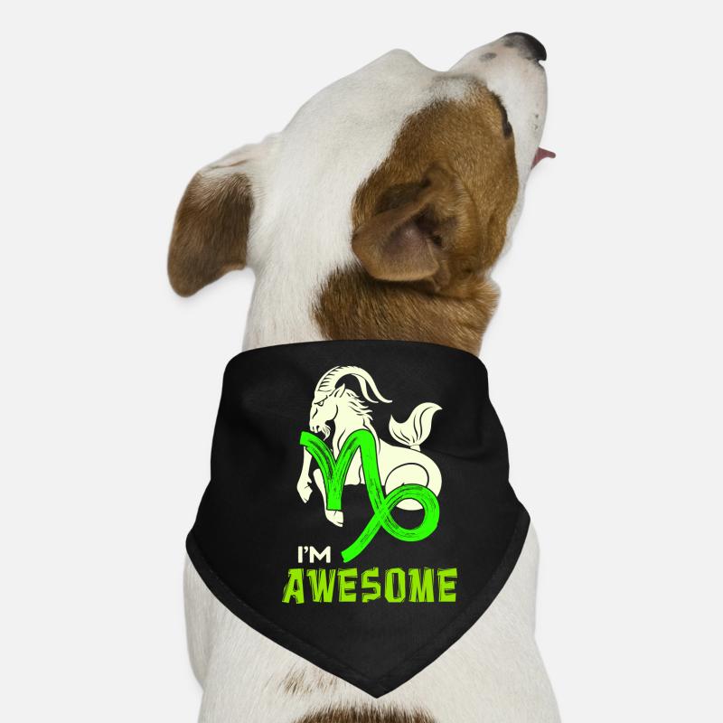 Cool Capricorne Déclaration Signe du Zodiaque Ésotérisme Bandana pour chien